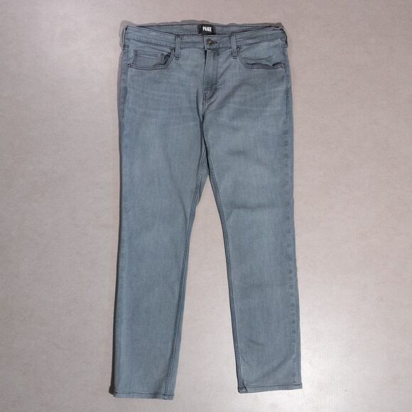 Paige Federal Rodger Blue Slim Straight Stretch Jeans Men's 34x30 - Picture 1 of 7